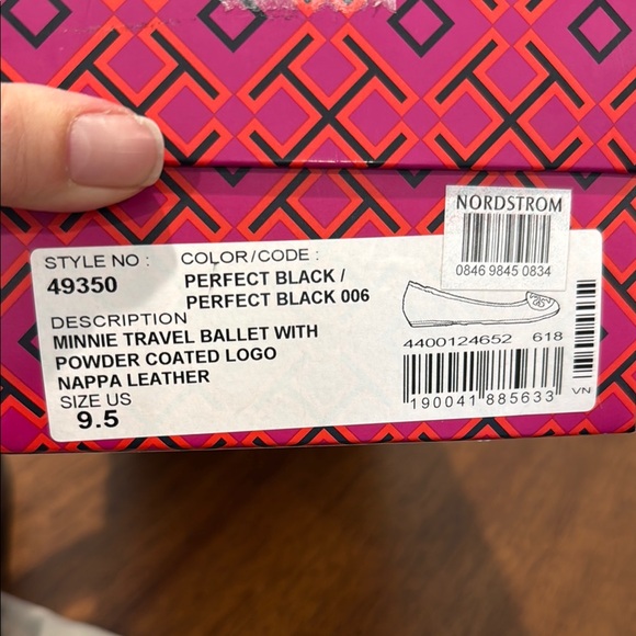 Tory Burch Minnie Travel Ballet Flats - Black size 9.5 - Picture 2 of 4